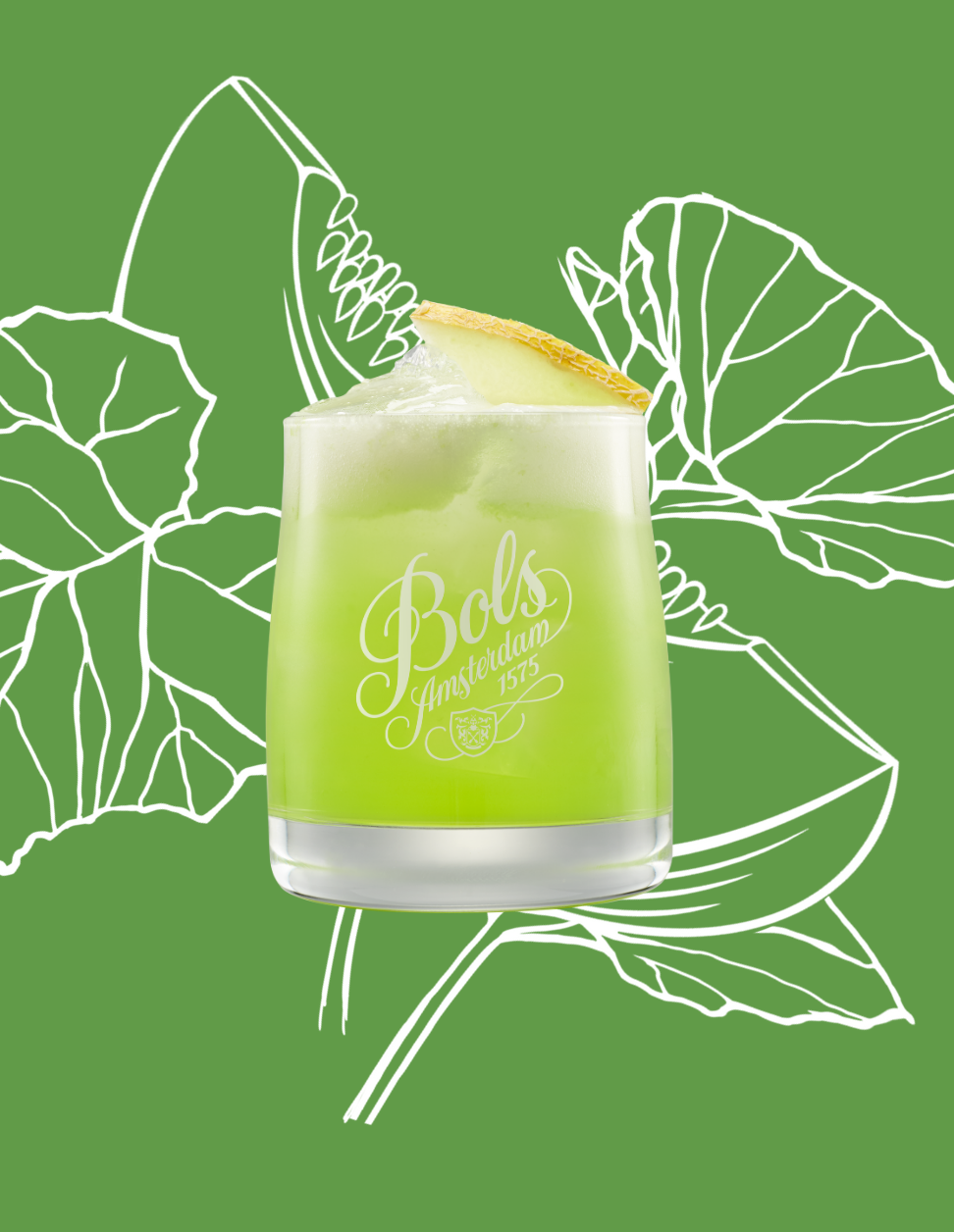 Melon Sour Cocktail Recipe with Bols Melon Products