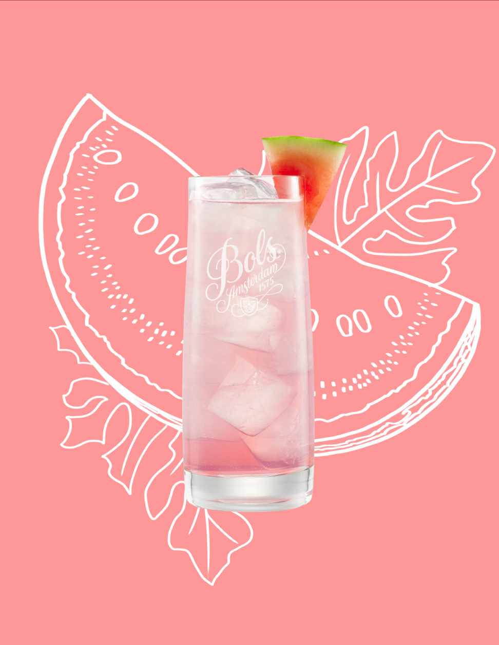 Watermelon Easy Mix Cocktail Recipe with Bols Watermelon Products