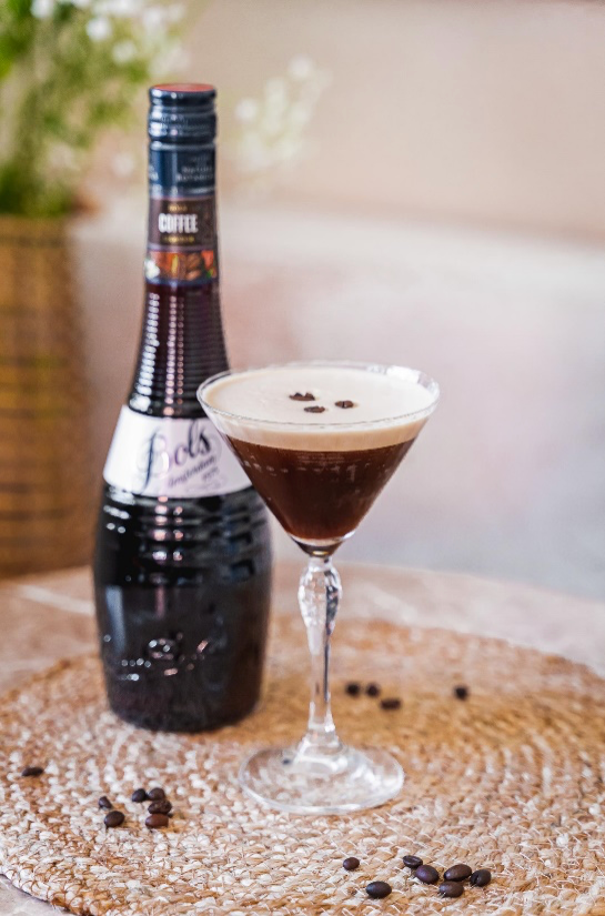 Espresso Martini Cocktail Recipe with Bols Coffee and Vodka Products