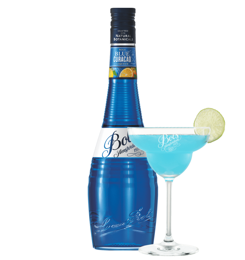 Blue Curacao Liqueur with Margarita Azul