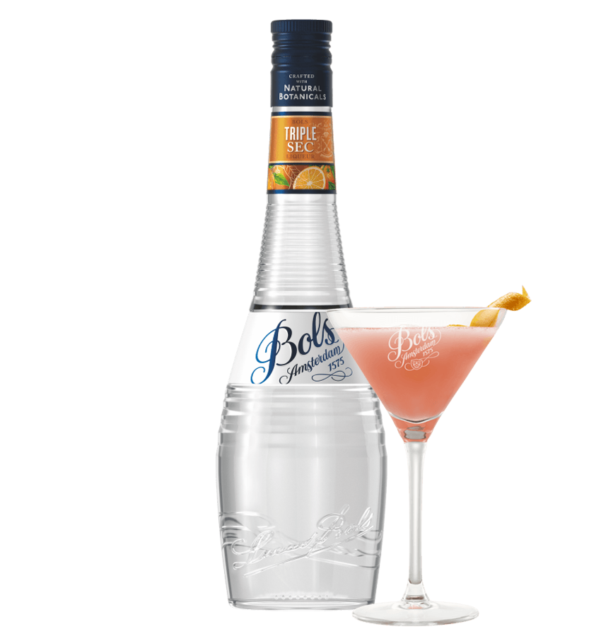 Bols Triple Sec Liqueur with Cosmopolitan cocktail